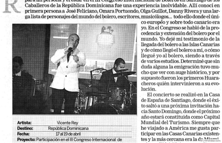 Concierto en la República Dominicana