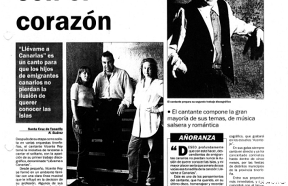 VICENTE REY La Voz Romántica de Canarias. 06-05-1995